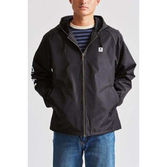 BRIXTON Men's Claxton Stowell Hood Jacket Size M In Black - Picture 2 of 13
